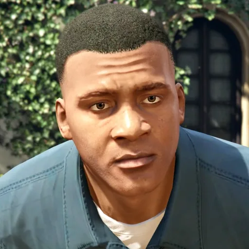 In-game close-up of Franklin